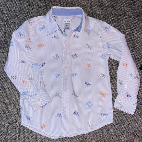 Carter’s dinosaur button up - Picture 1 of 2